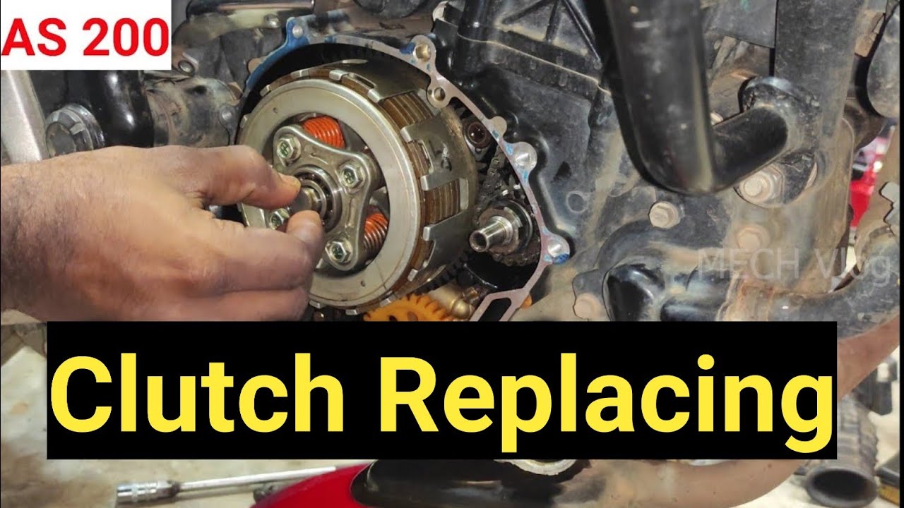 How To Check & Change Clutch Set In Motorcycles|AS200|Full Explanation|Malayalam