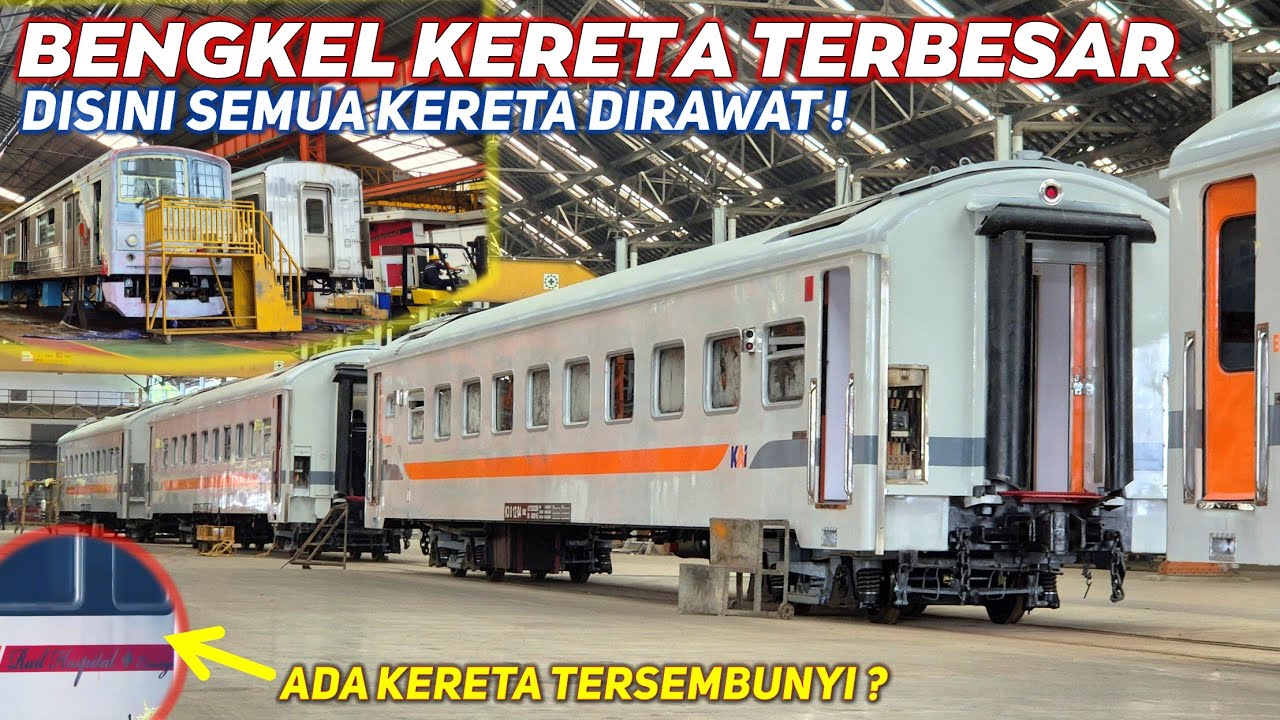 KERETA EKONOMI TERBARU PT KAI !! Kunjungan ke Balai Yasa Manggarai JAKARTA, TERBESAR SE INDONESIA !
