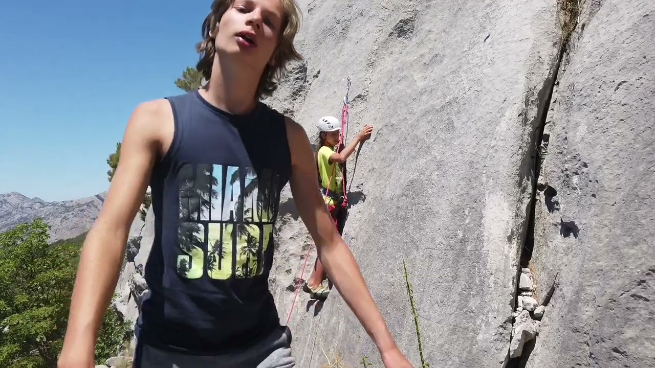Climbing in Brela - full version, part 1