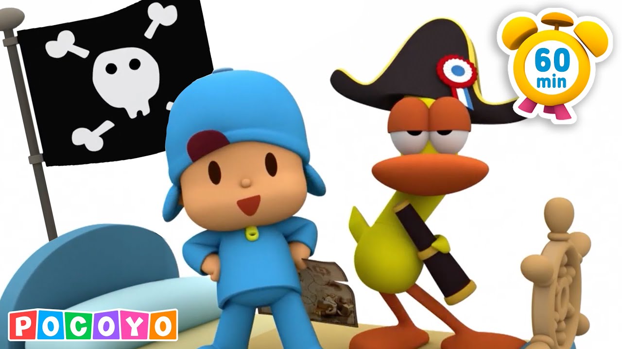 🏴‍☠️ La aventura pirata de Pocoyó 🦜 [60 min] | POCOYÓ en ESPAÑOL LATINO CANCIONES y DIBUJOS ANIMADOS