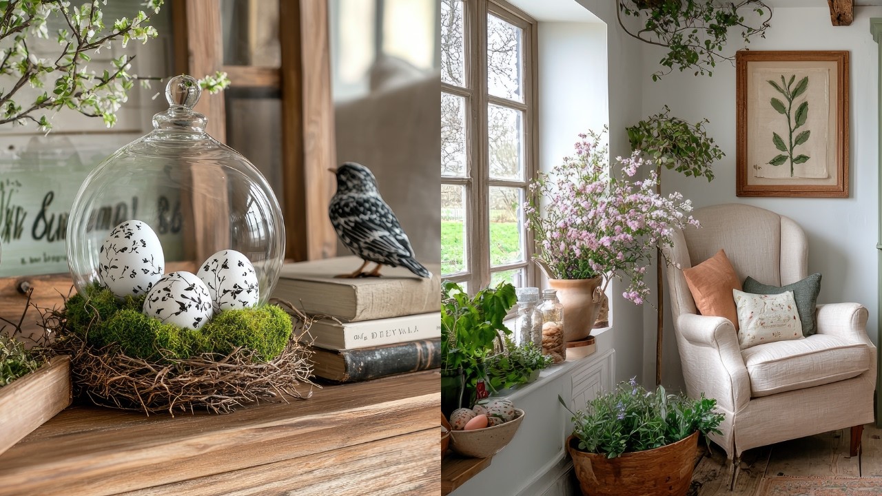 English Cottage Easter Decor Ideas 2025 | Cozy Spring Rustic Home Refresh on a Budget