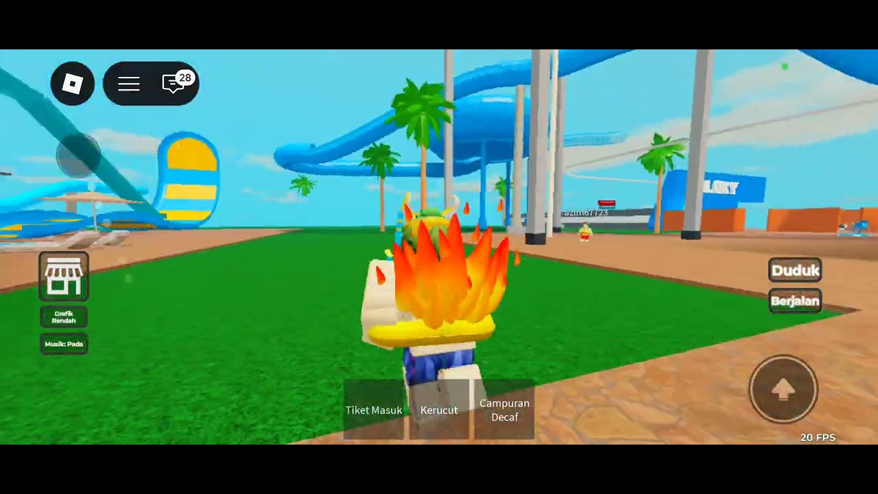 Liburan ramadhan di roblox berenang bareng temen