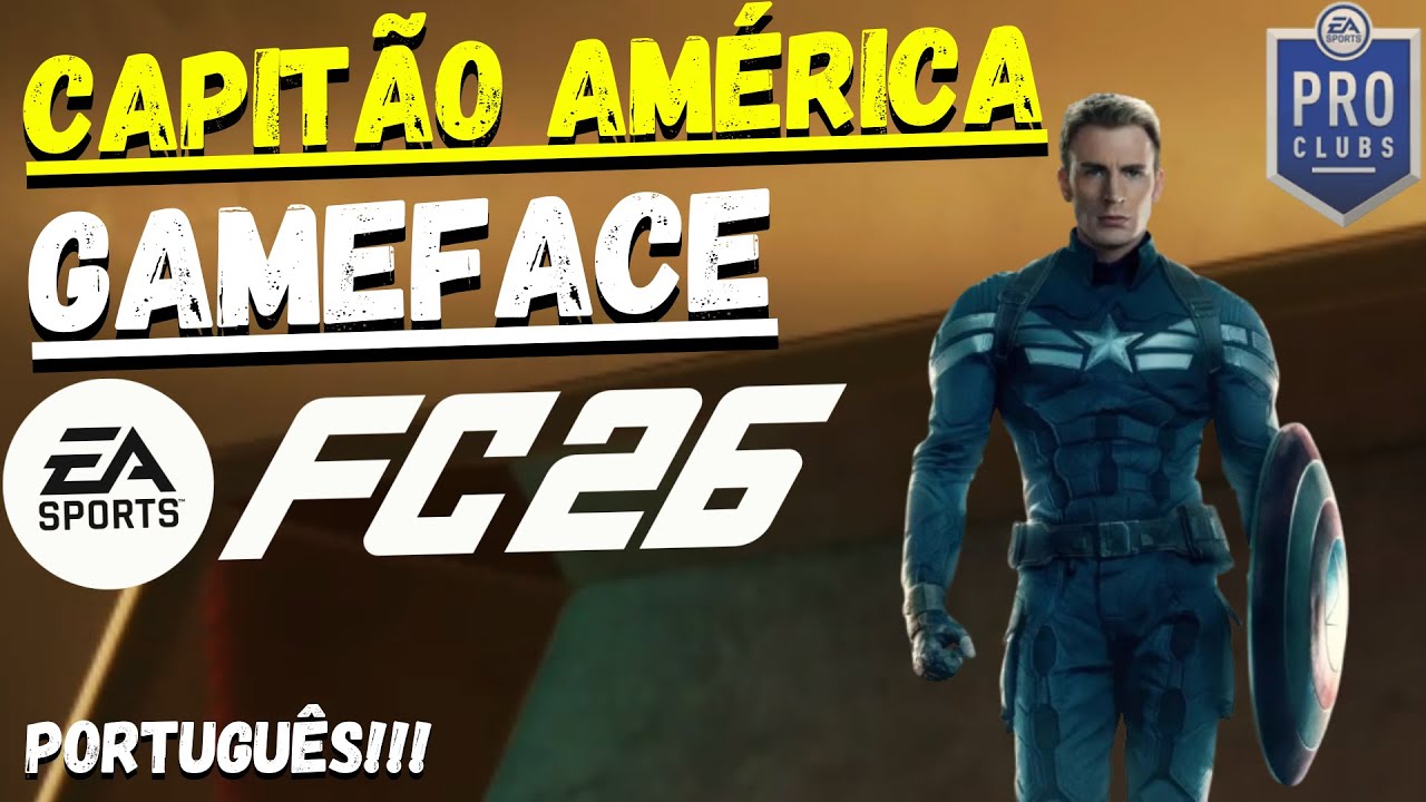 O Capitão América no EA FC 26?! Veja como criar essa Game Face no Pro Clubs 😳🛡️ #84