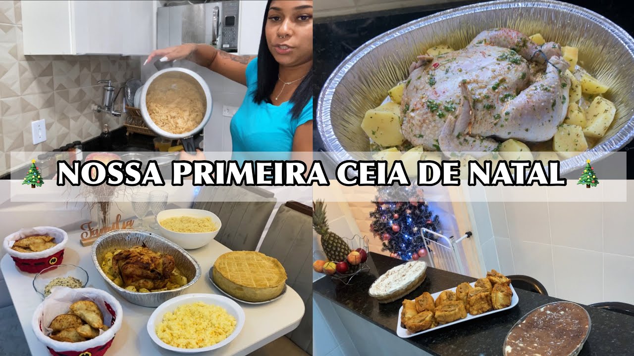 NOSSA PRIMEIRA CEIA DE NATAL| SIMPLES E COMPLETA!!!!