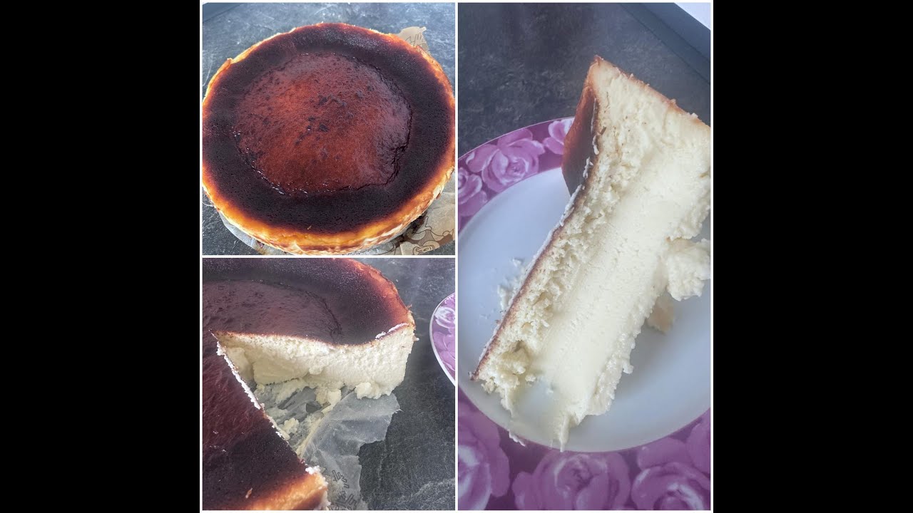 San Sebastian Cheesecake كيكه الجبن رائعه و لذيذه جدا