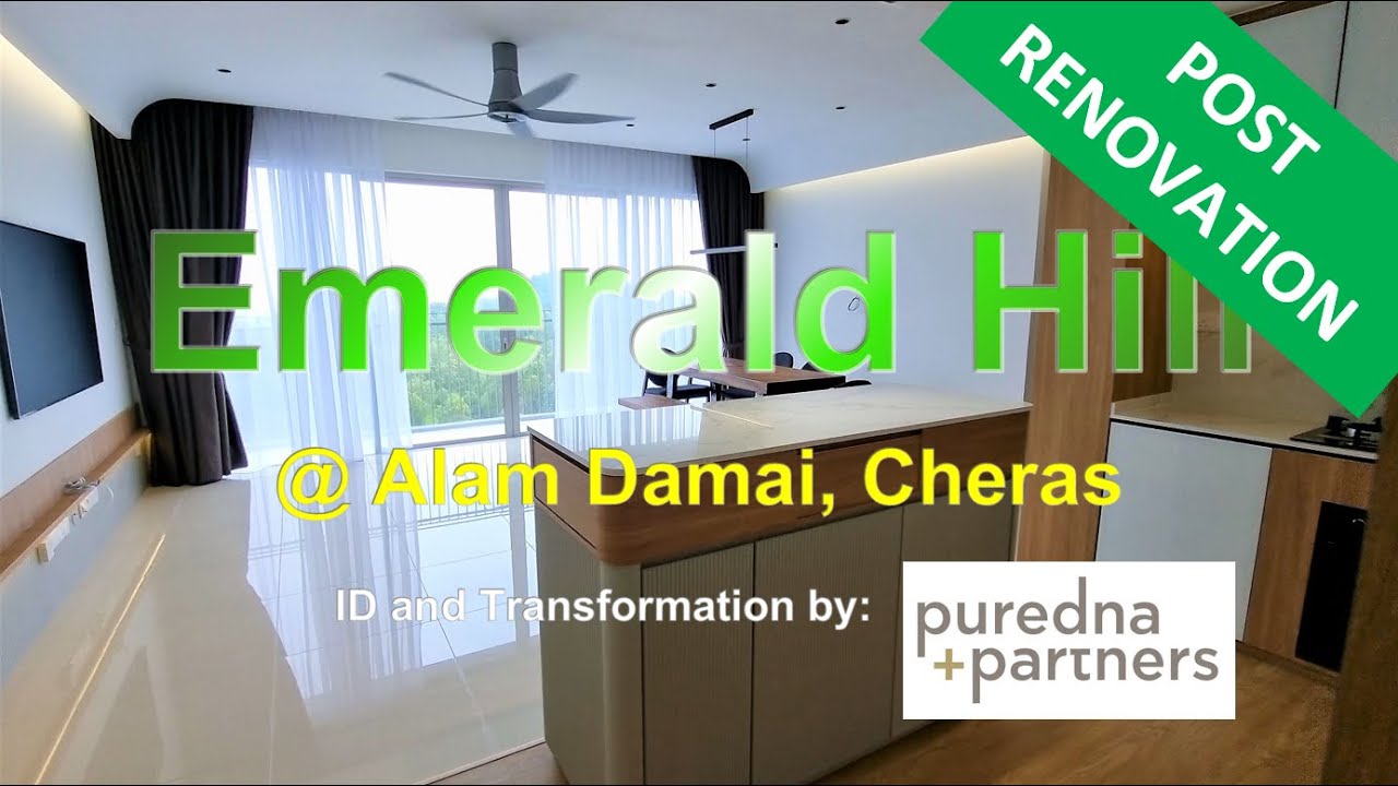 Emerald Hill @ Alam Damai: Hand crafted ID, with a Central Lake and Jungle Trail. 1,195sqft 3+1R 2B
