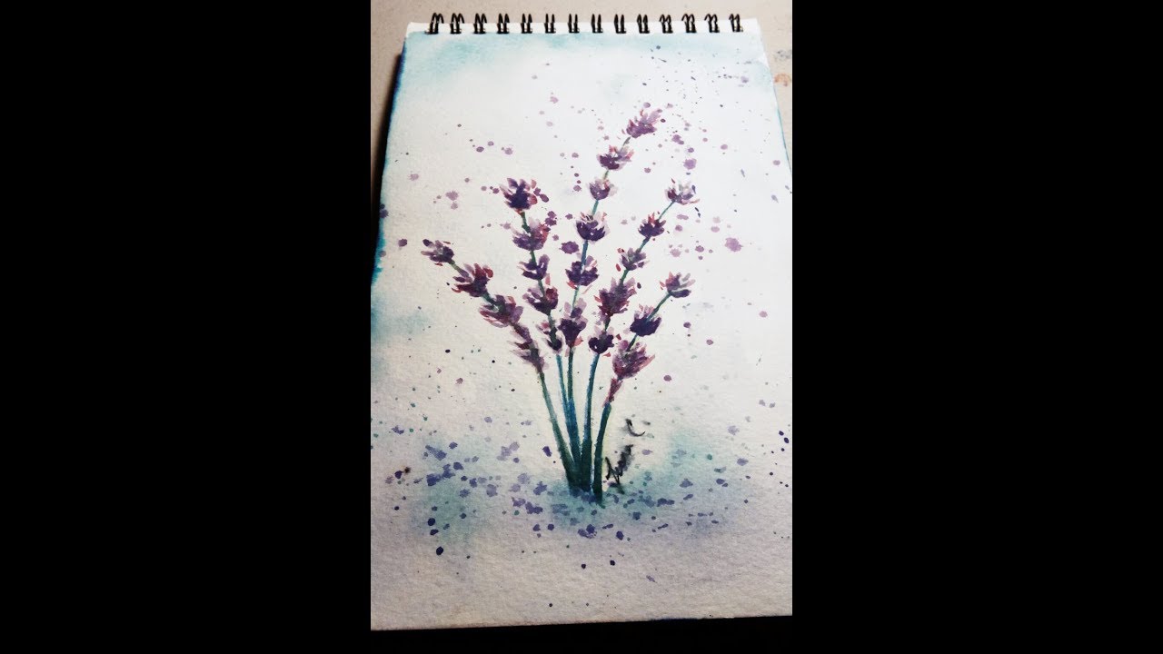 Paint With Me Lavender In Watercolours for Beginners
