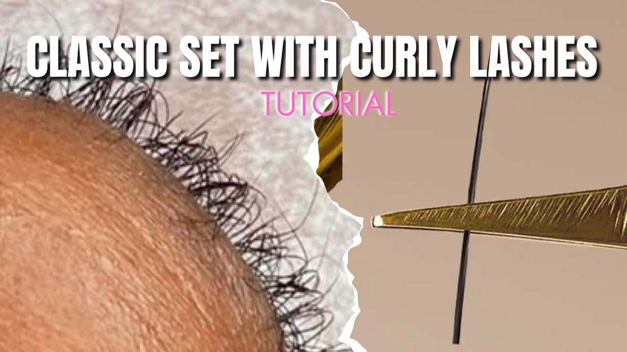 HOW TO APPLY EYELASH EXTENSIONS ON CURLY LASHES
