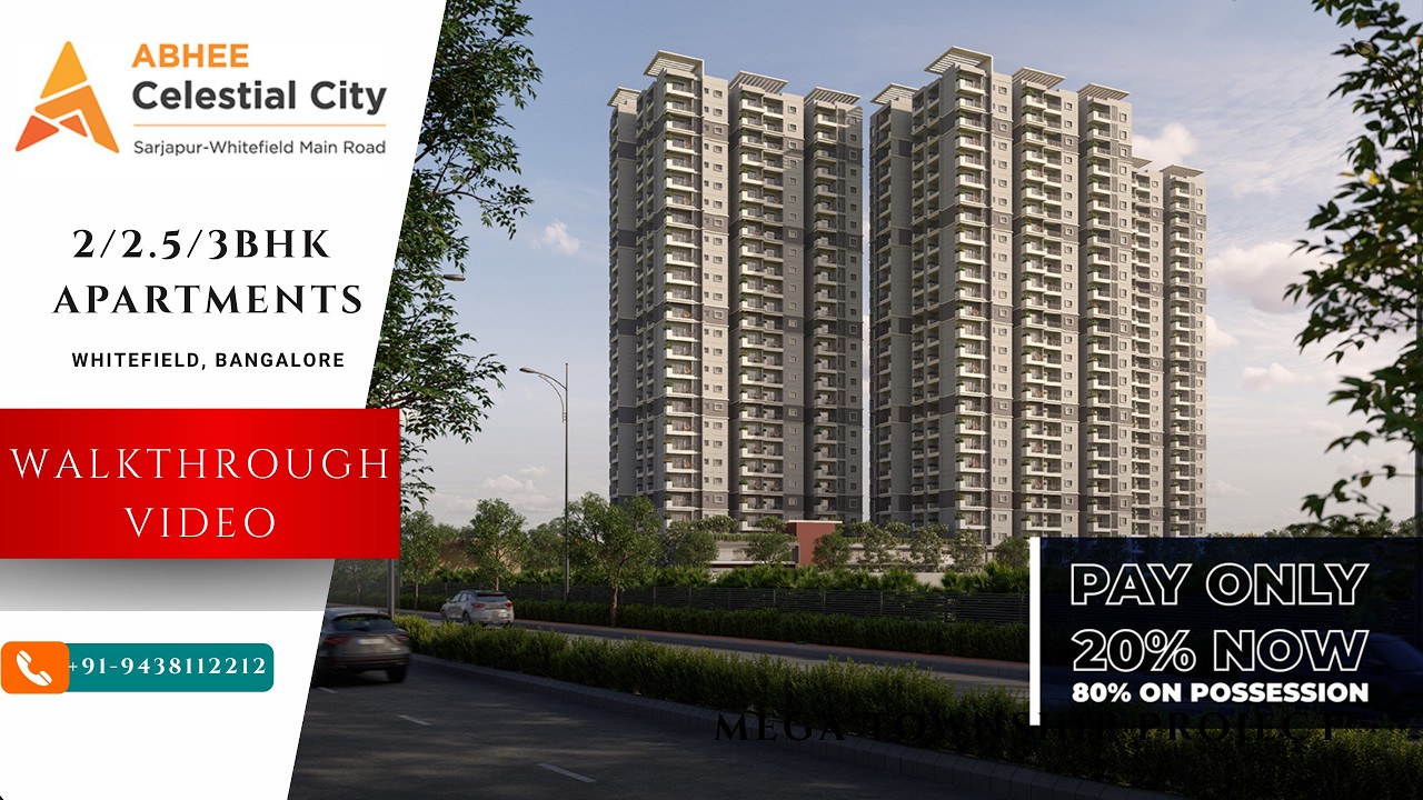 Abhee Celestial City | Abhee Apartments in Whitefield Bangalore | 9438112212