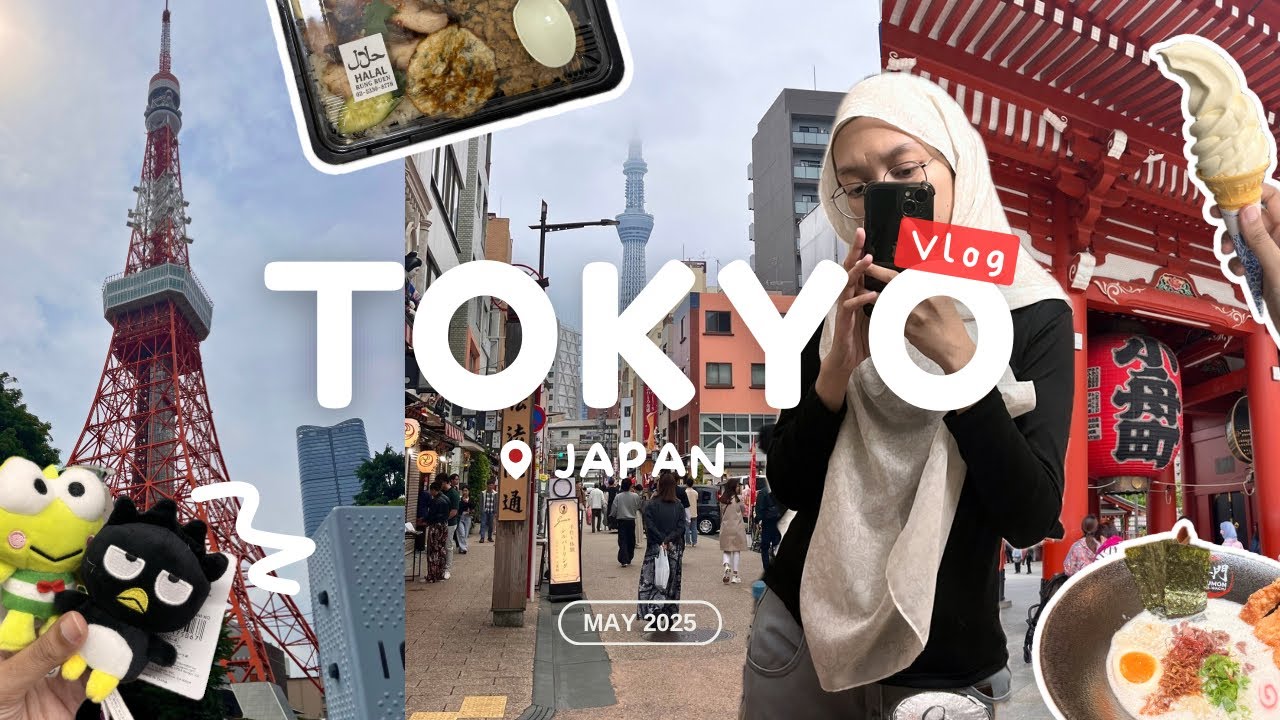 TOKYO Vlog 🇯🇵 | First-time experience, halal foods, hotels, shopping, shibuya sky, sensoji temple