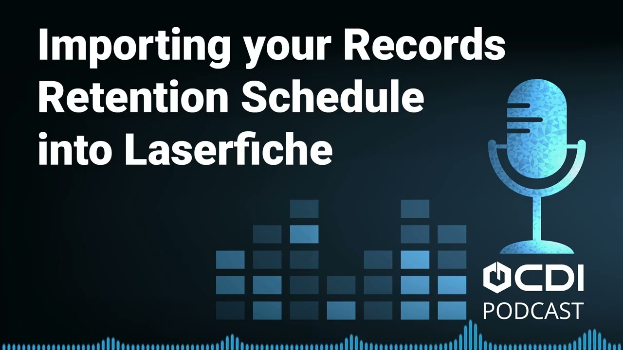 Импорт графика хранения документов в Laserfiche.