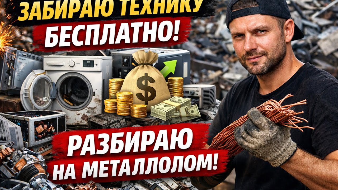 Бесплатная бытовая техника → деньги из металлолома!