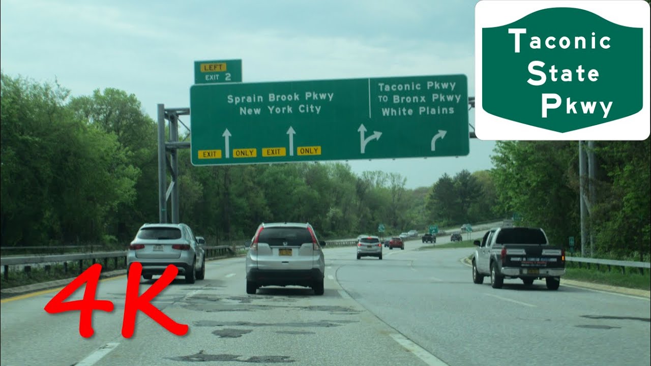⁴ᴷ Taconic State Parkway (Exits 38 to 1) southbound [4K VIDEO]
