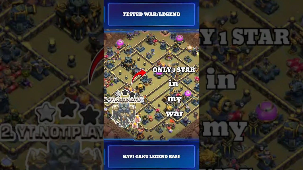 This base by top 56 legend player—th17 war base | th17 cwl base | 5/5 survive base in my war 