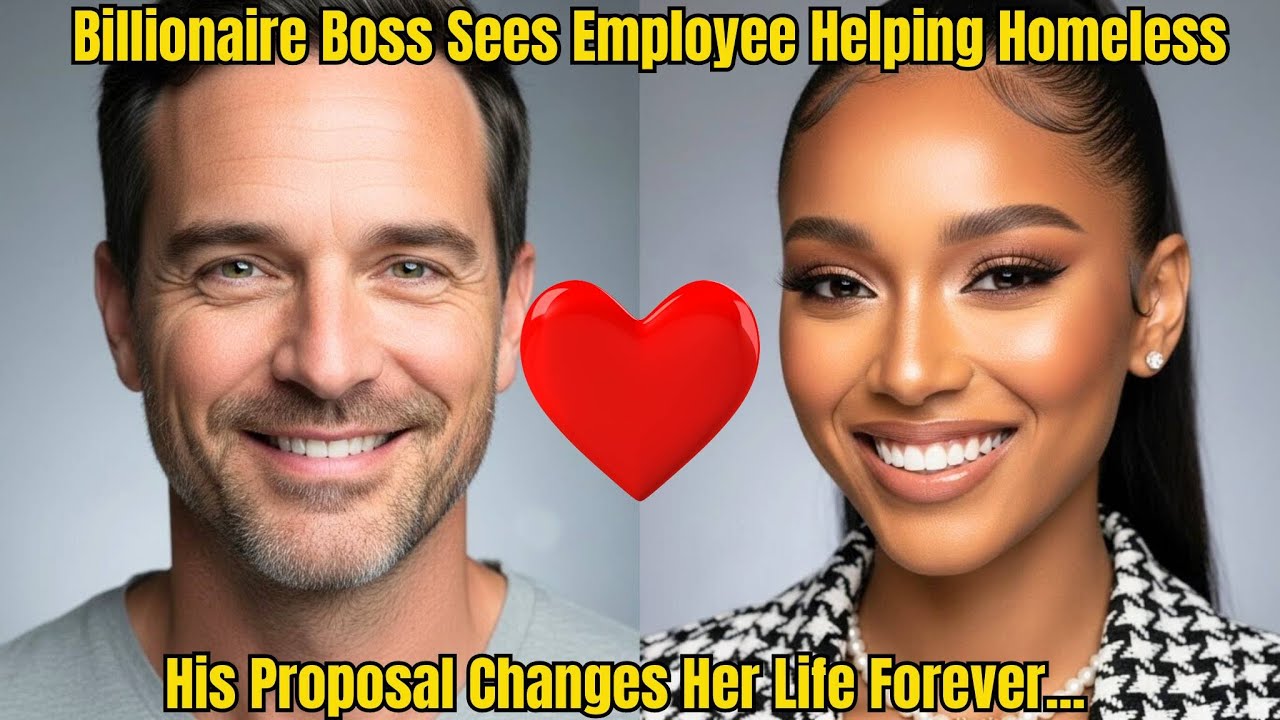 Billionaire Boss Sees Employee Helping Homeless — His Proposal Changes Her Life Forever...