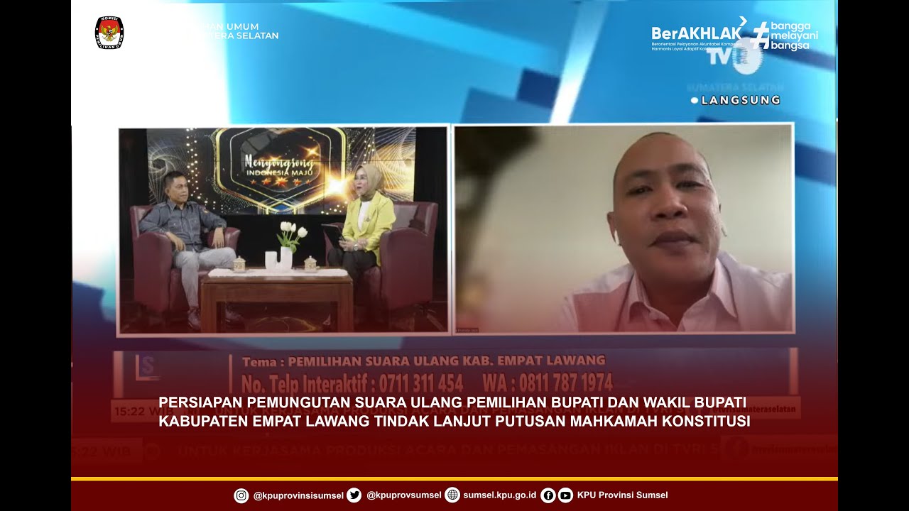Persiapan Pemungutan Suara Ulang Pemilihan Bupati Empat Lawang Tindak Lanjut Putusan MK