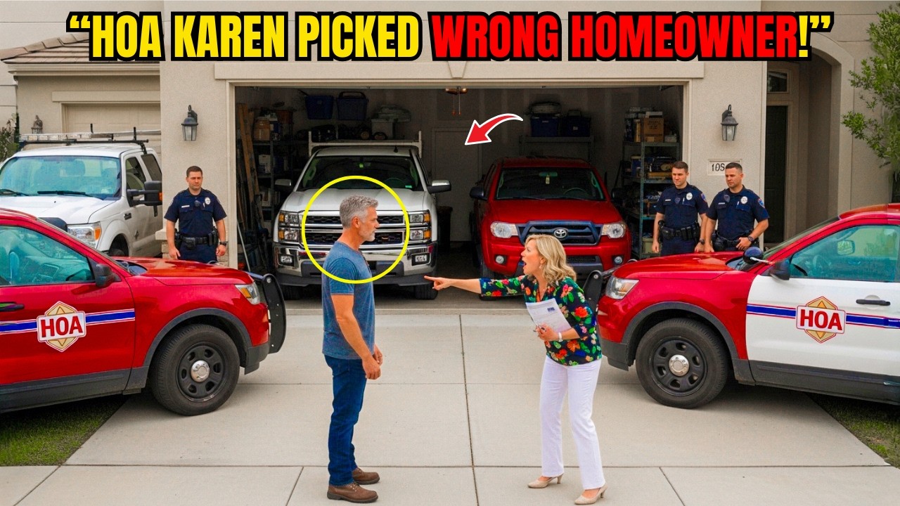 HOA Karen Parked 3 Trucks in My Garage — So I Locked the Door and Called the Sheriff