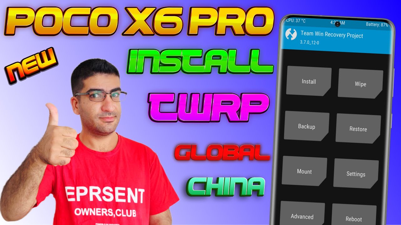 How To Install Twrp Recovery On Poco X6 pro|نصب ریکاوری کاستوم روی POCO X6 PRO