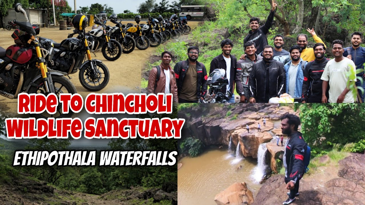 Chincholi Wildlife Sanctuary & Ethipothala Waterfalls 🏍️🌿 | Nature Escape #triumph #rexrider360 #pov