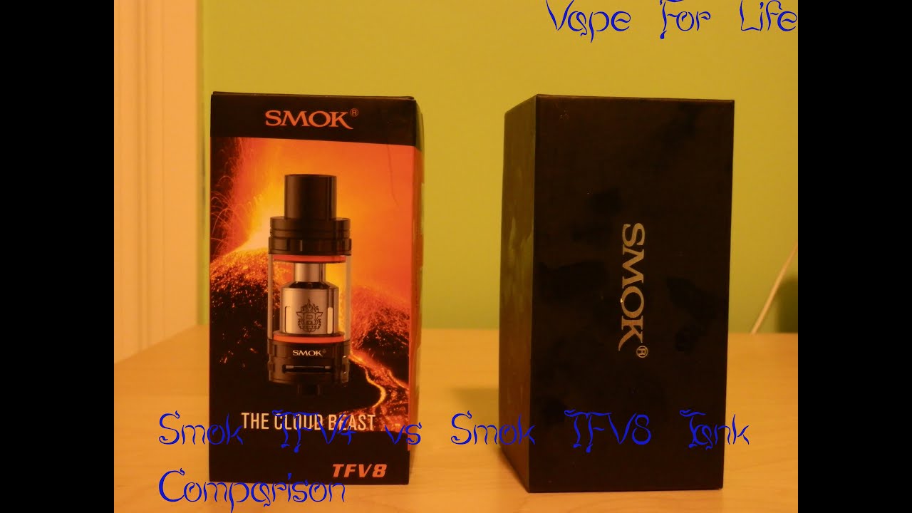 Smok TFV4 vs Smok TFV8 Tank Comparison