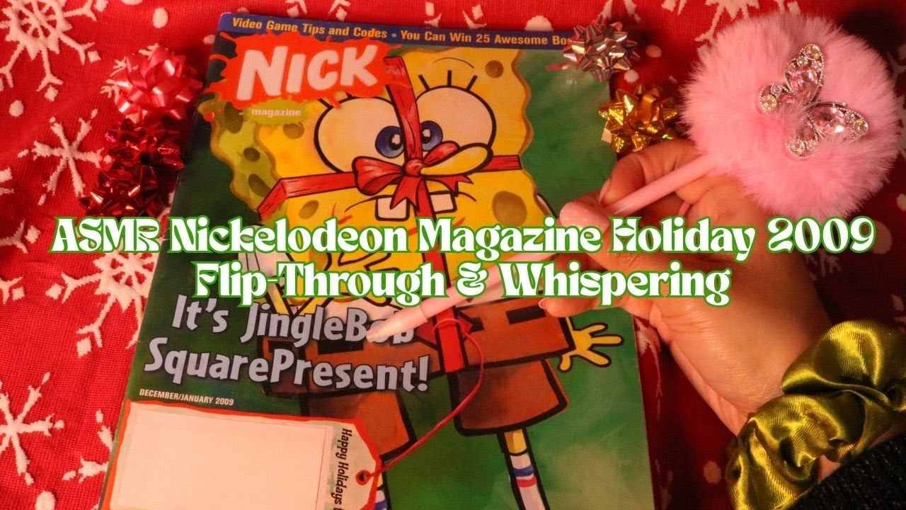 ASMR Nickelodeon Magazine Holiday 2009 Flip Through & Whispering