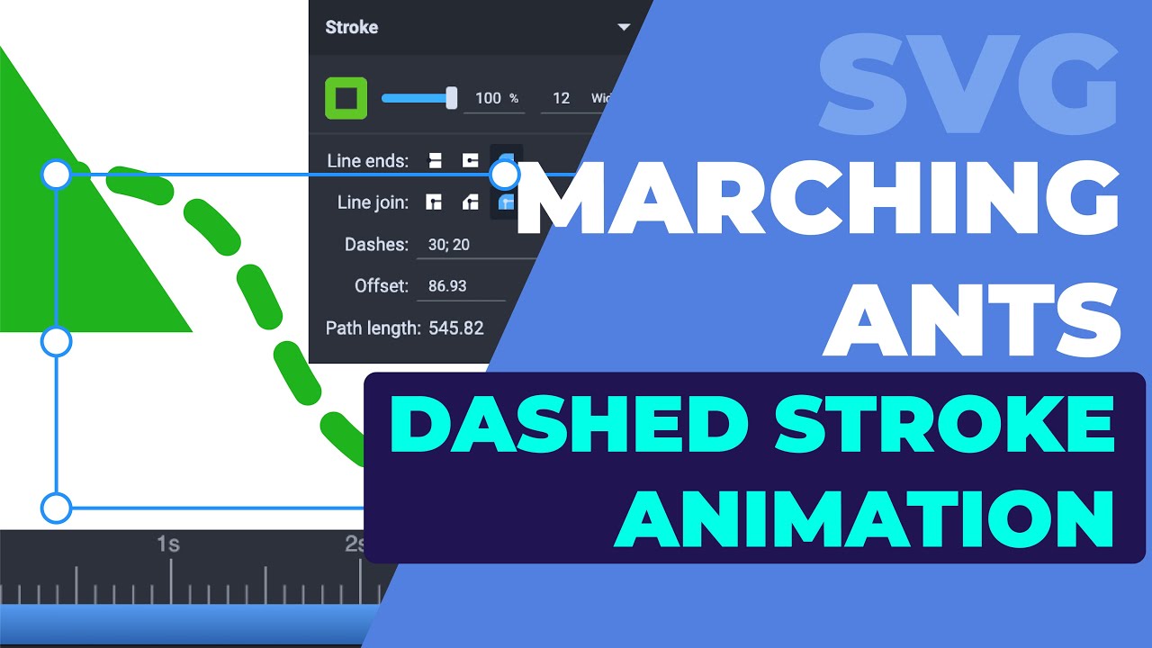 Marching Ants Animation - Stroke Path Animation | SVGator