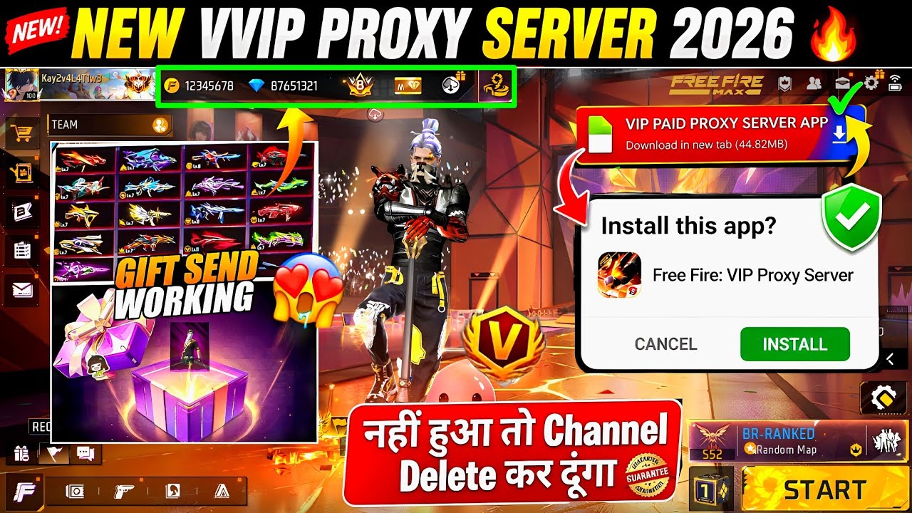 How To Download Proxy Server 💯😱🔥, proxy Server Free Fire Kaise Download Karen, Ob54 Proxy Server ff