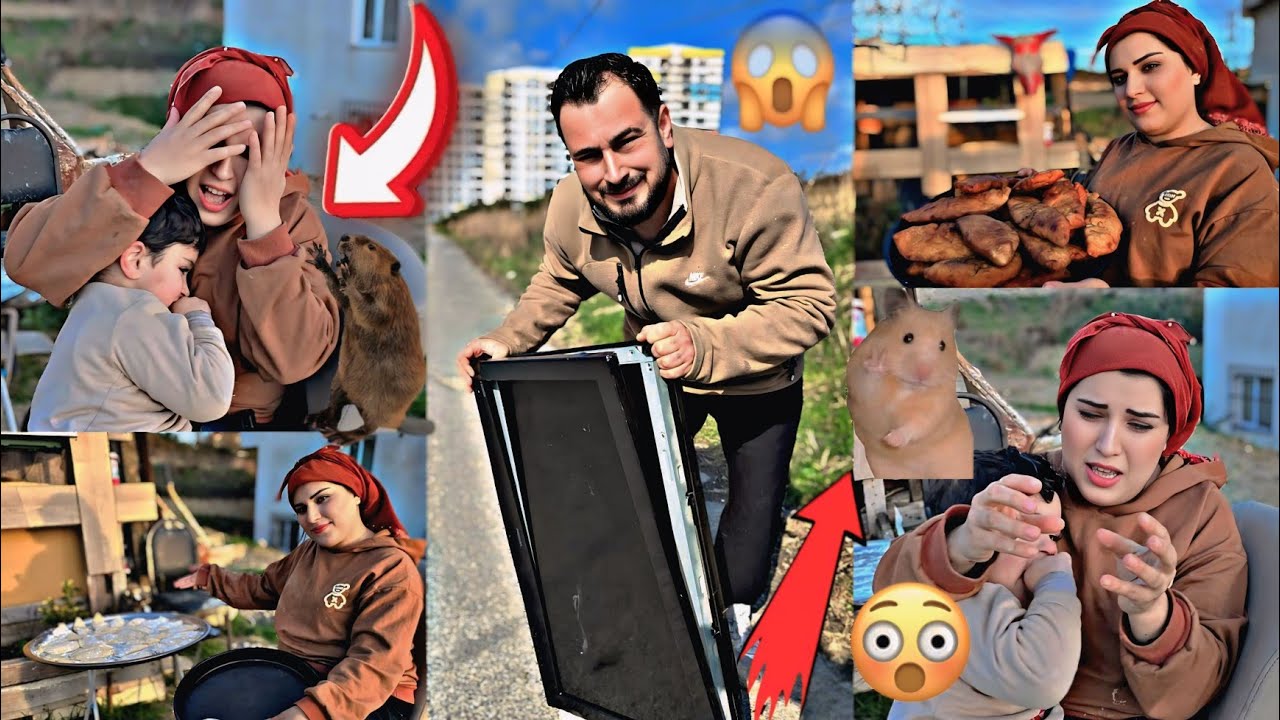 هجم فأرة 😱على صفرة الافطار 😭ماقدرنا نفتح صيامنا// طبخت سمبوسك خرب معي الطبخه//يوم كلو مصايب💔