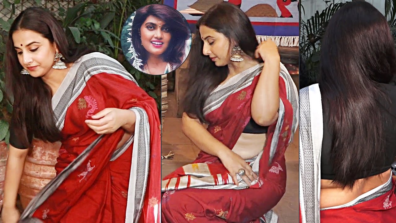 Actress Vidya Balan Latest STUNNING Looks In Red Saree | Vidya Balan Latest Video | Daily Culture