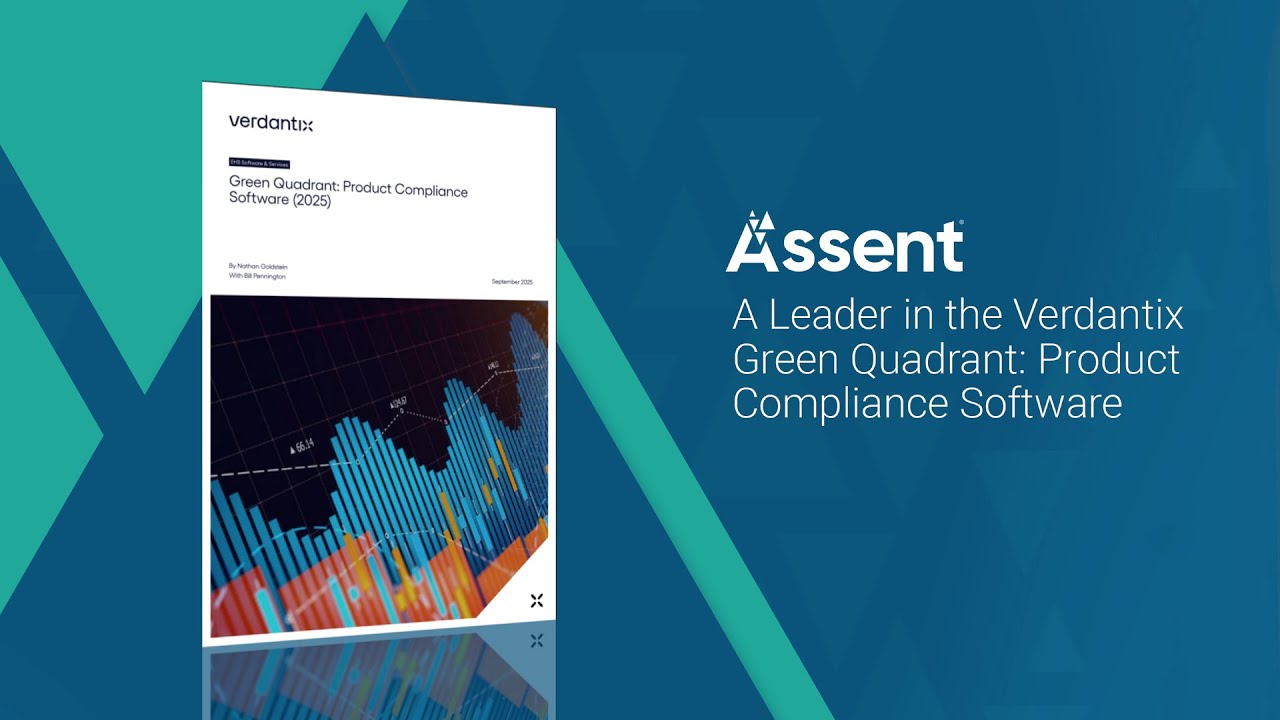 Assent: A Leader in the Verdantix Green Quadrant: Product Compliance (2025)