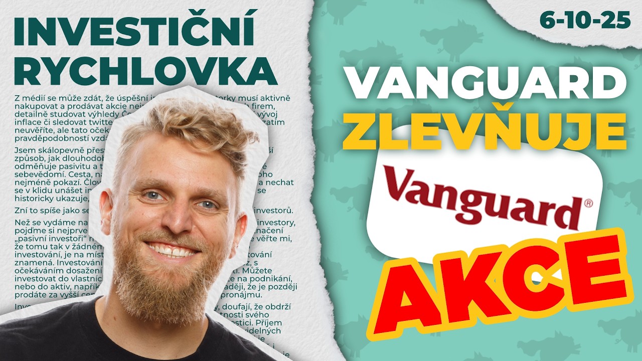 Vanguard zlevňuje, Skejwin to dok&aacute;zal a neudržiteln&yacute; důchod  💸 Investičn&iacute; rychlovka