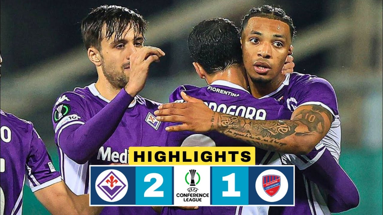 Fiorentina vs Rak&oacute;w Częstochowa 2-1 Highlights | Ndour Goal | Europa League | Gu&eth;mundsson Penalty