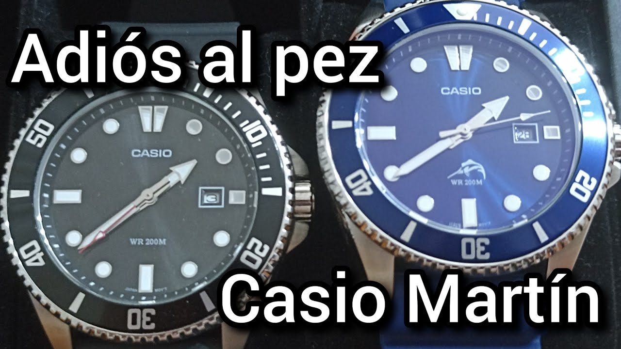 RELOJES Casio duro MDV 107 y 106 con y sin Marlín al estilo James Bond con licencia para gustar