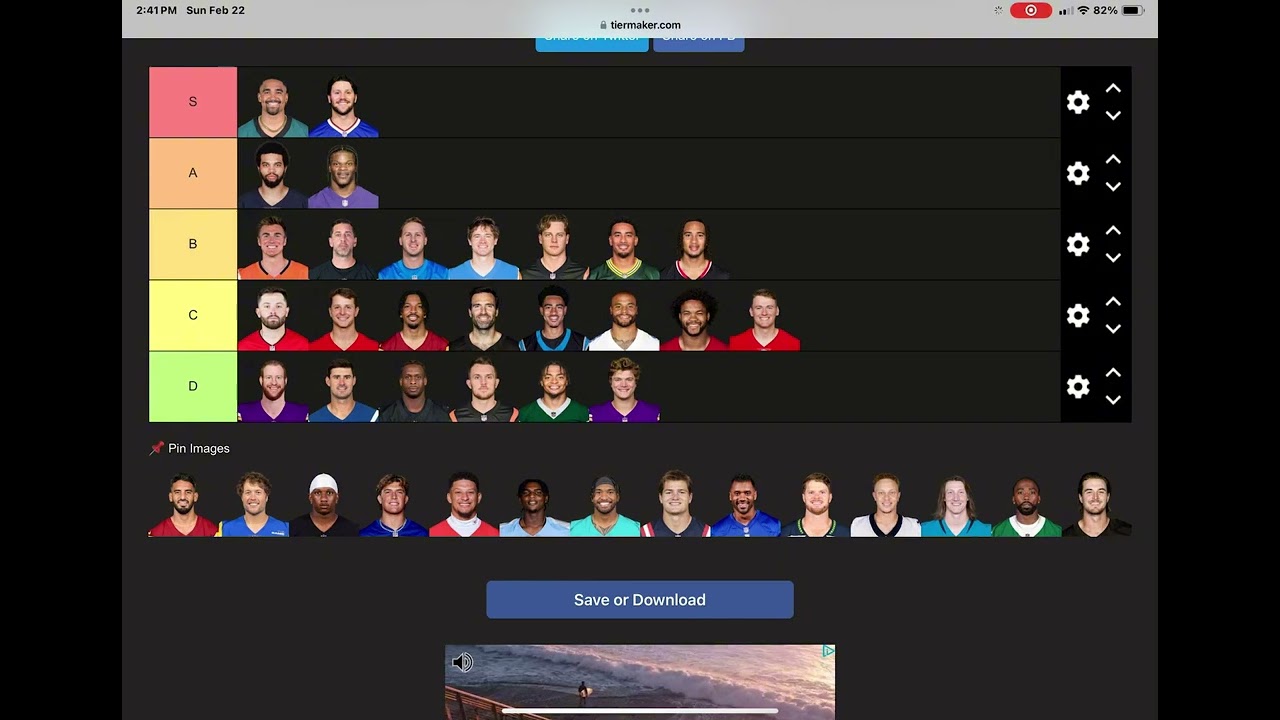 Ranking NFL Quarterbacks 