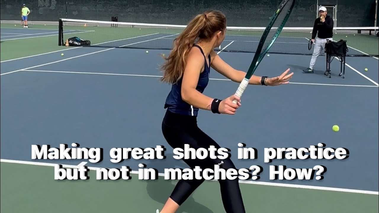 How to make great tennis shots under pressure