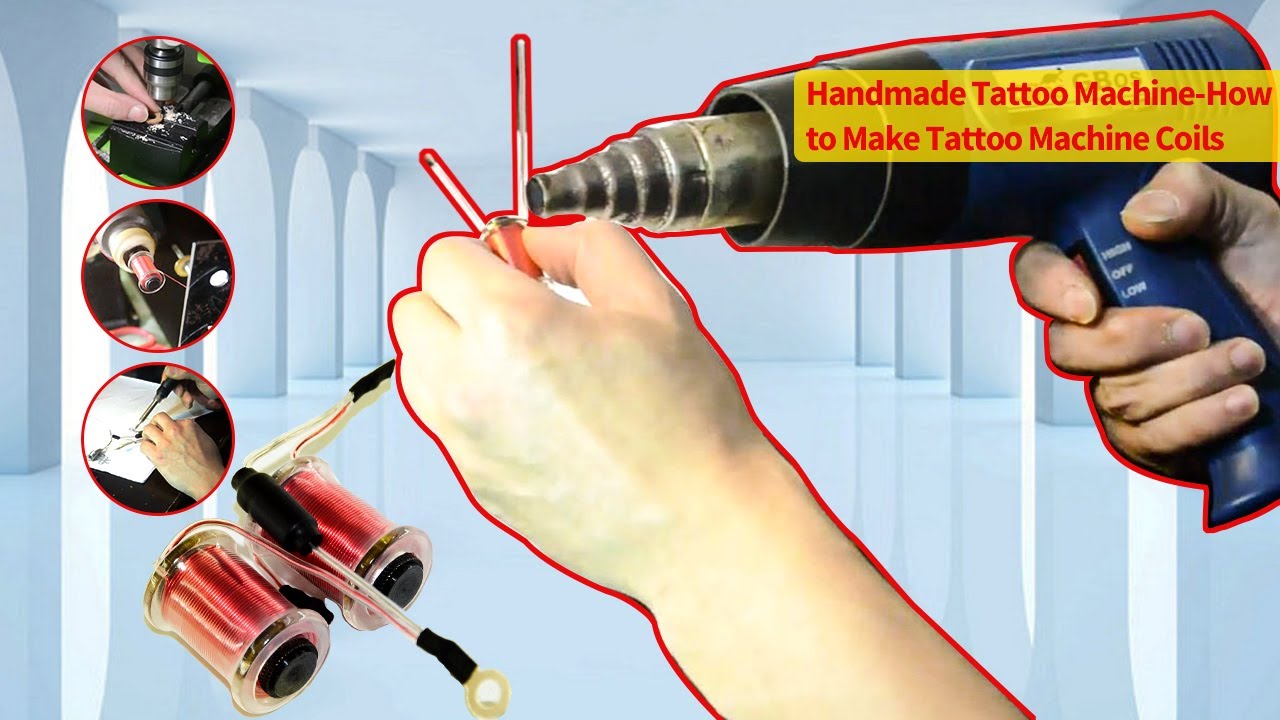 Handmade Tattoo Machine- How to Make Tattoo Machine Coils-Wormhole Tattoo