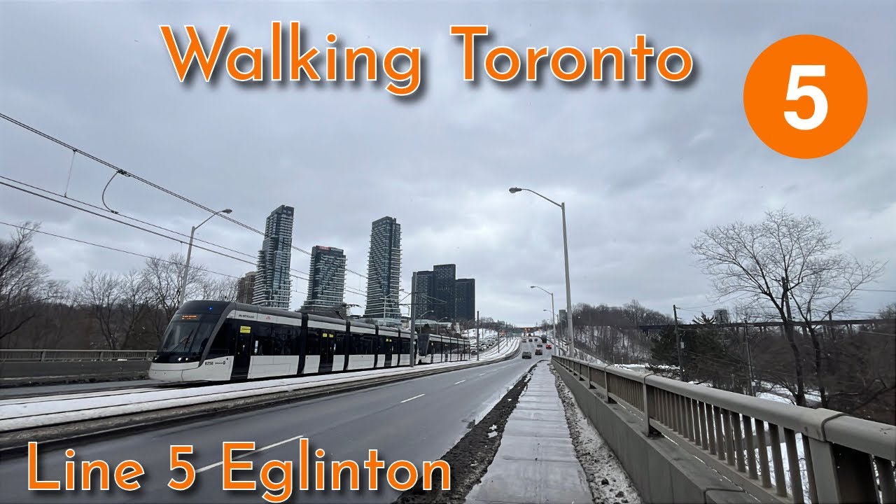 Walking Toronto's Line 5 Eglinton LRT Part 6 - Laird to Don Valley Station 2/11/2026