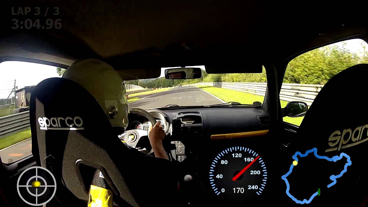 Clio RS 182 vs. fast 172 Nordschleife 12.08.2014 partially wet track