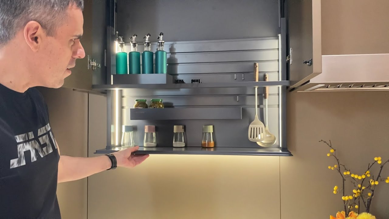 Smart storage kitchen cupboard shelves
