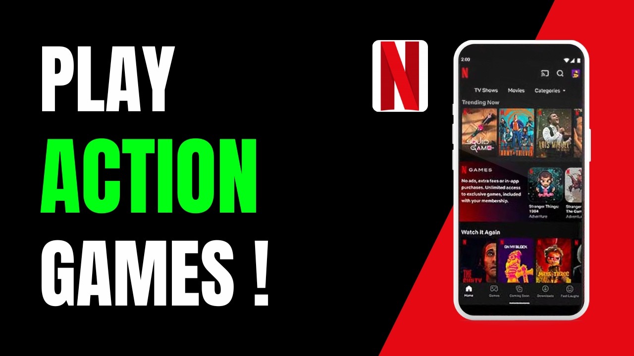 How to Play Netflix Action Games on Mobile !