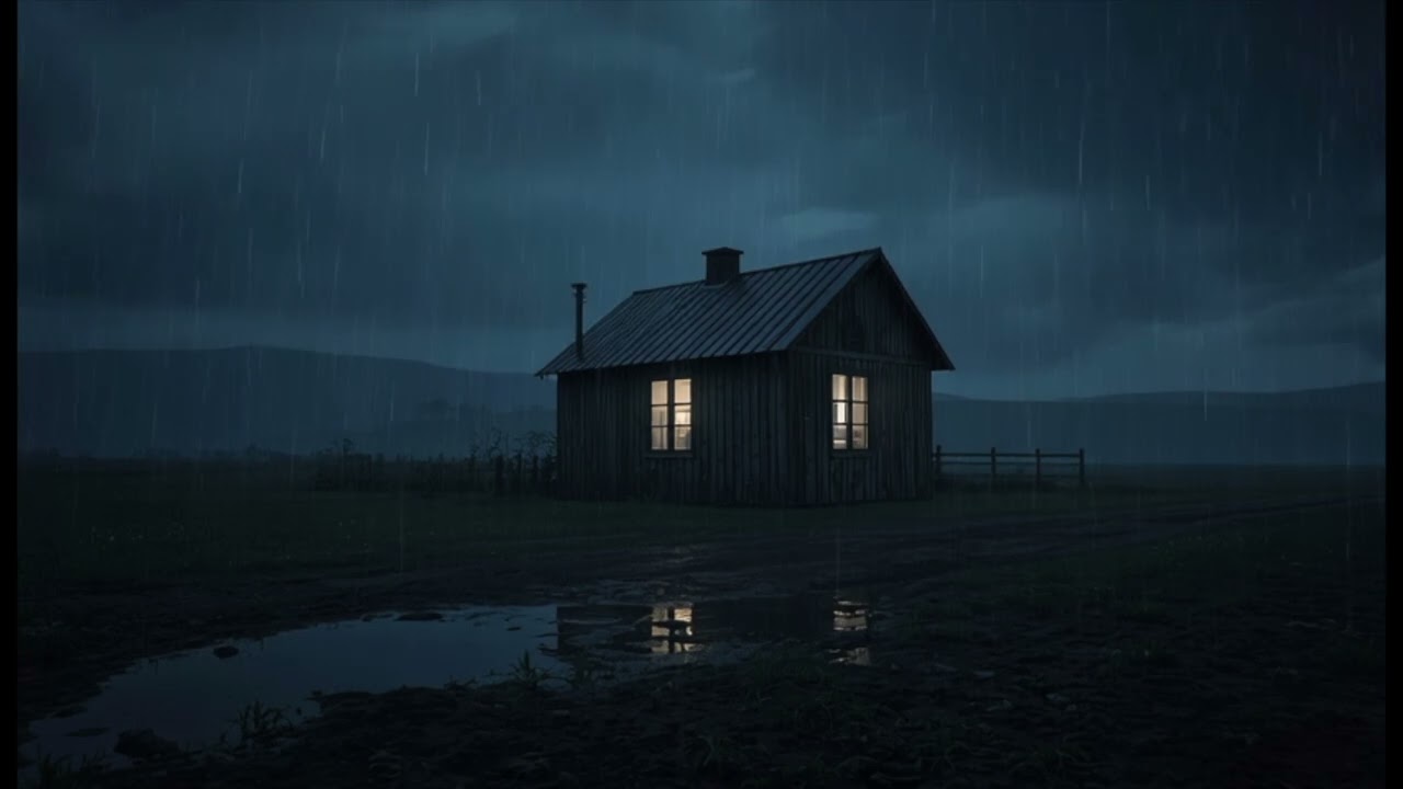 Gentle Night Rain on a Cozy Home 🌧️ Feel Safe, Calm Your Mind & Fall Asleep Naturally