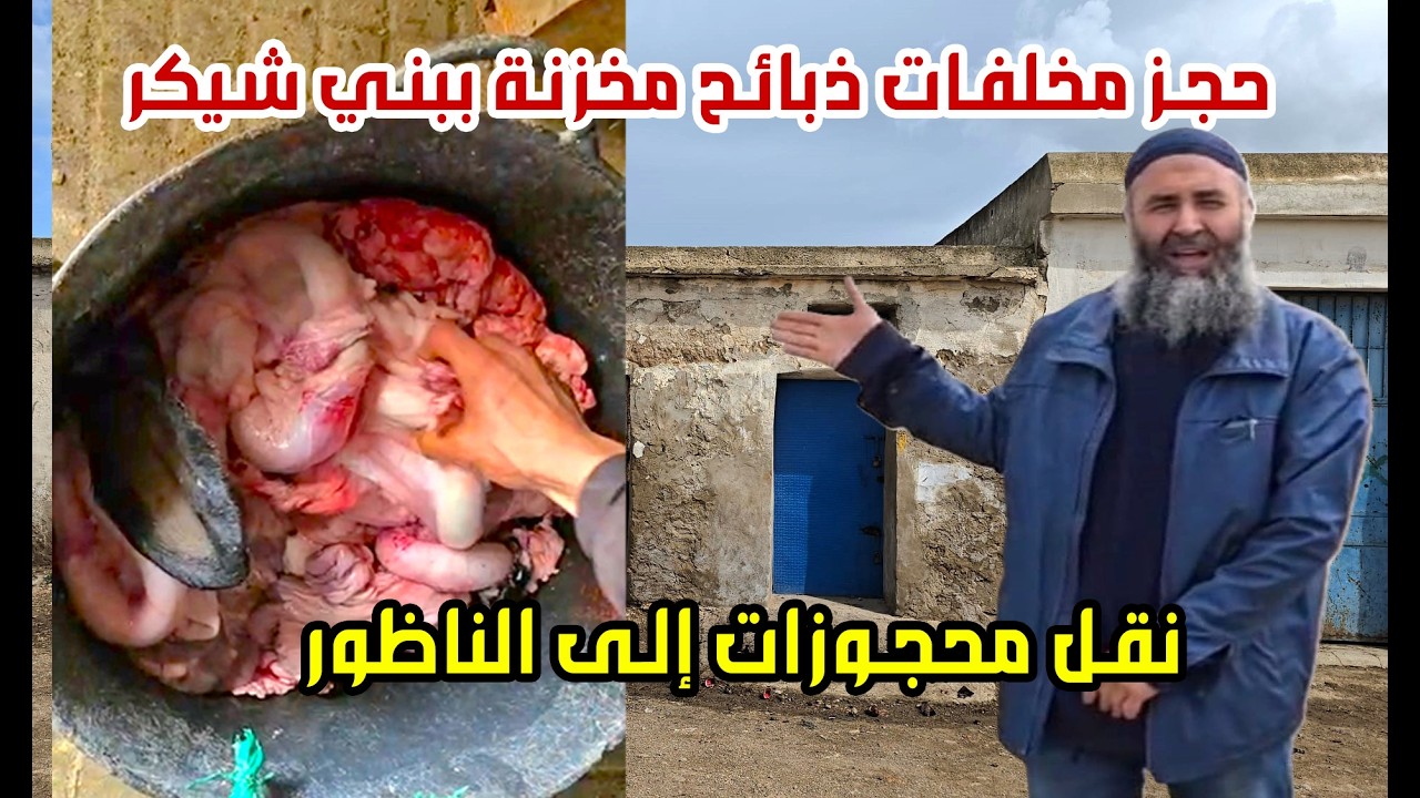 الدرك البيئي يحجز مخلفات ذبائح مخزنة ببني شيكر وينقلها إلى الناظور