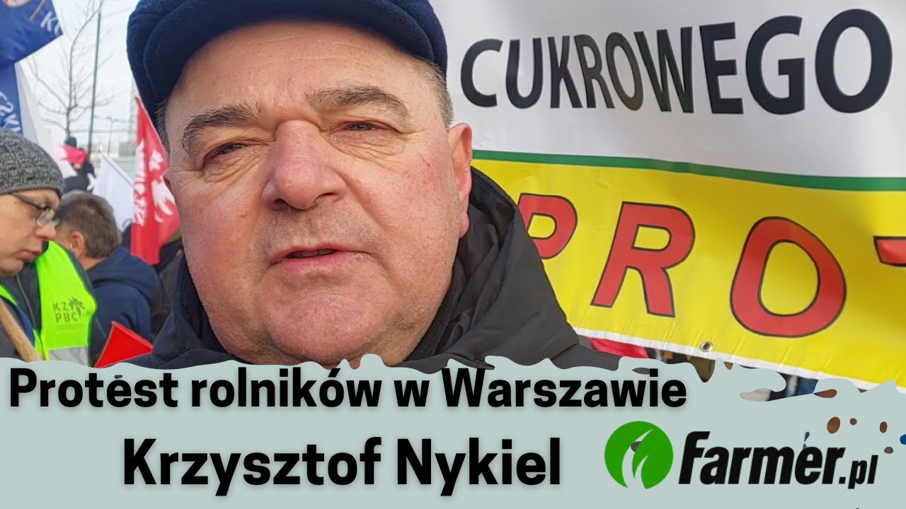Plantatorzy buraka cukrowego na proteście w Warszawie: &bdquo;Nigdy nie wygramy z trzciną cukrową&rdquo;