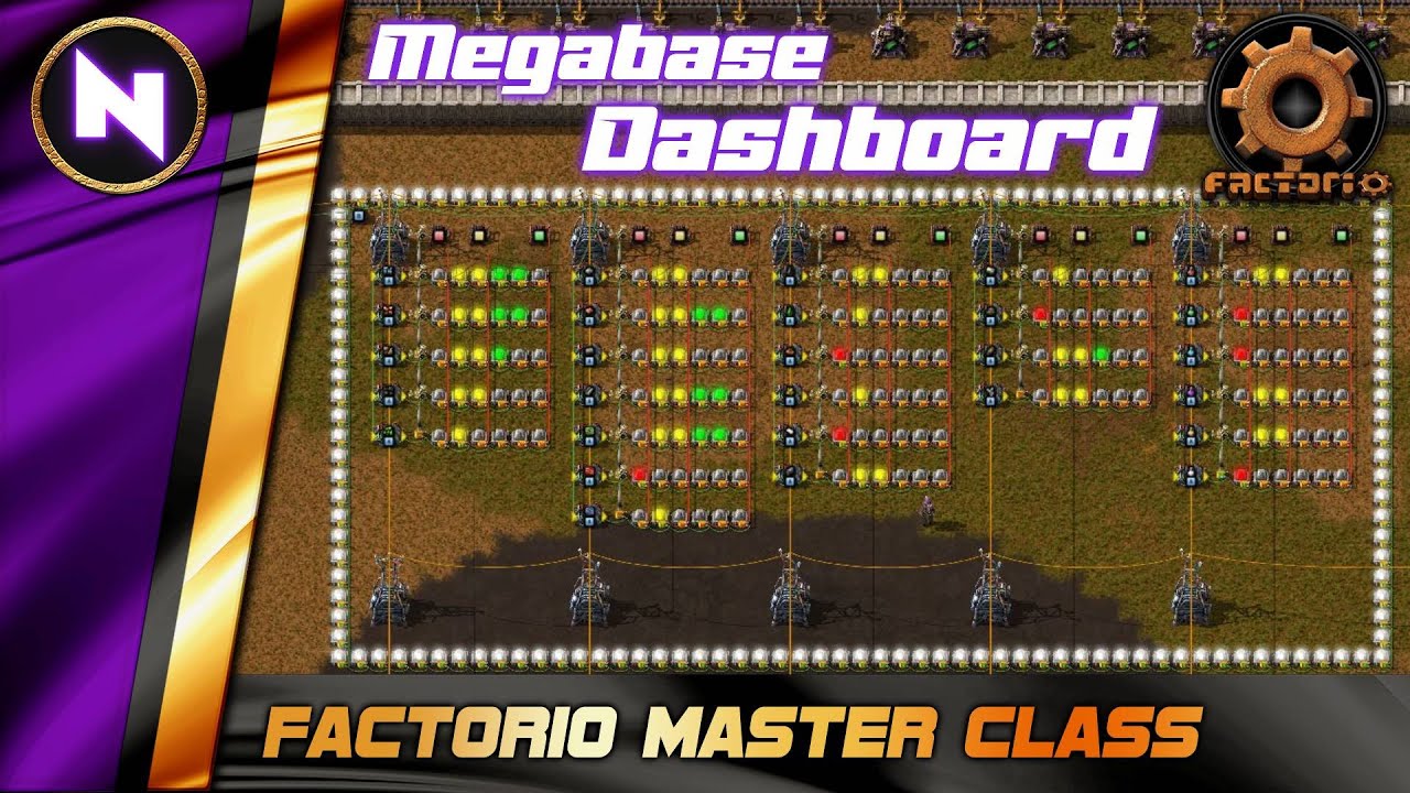 DASHBOARD For MEGABASE Overview | Factorio Tutorial/Guide/How-to