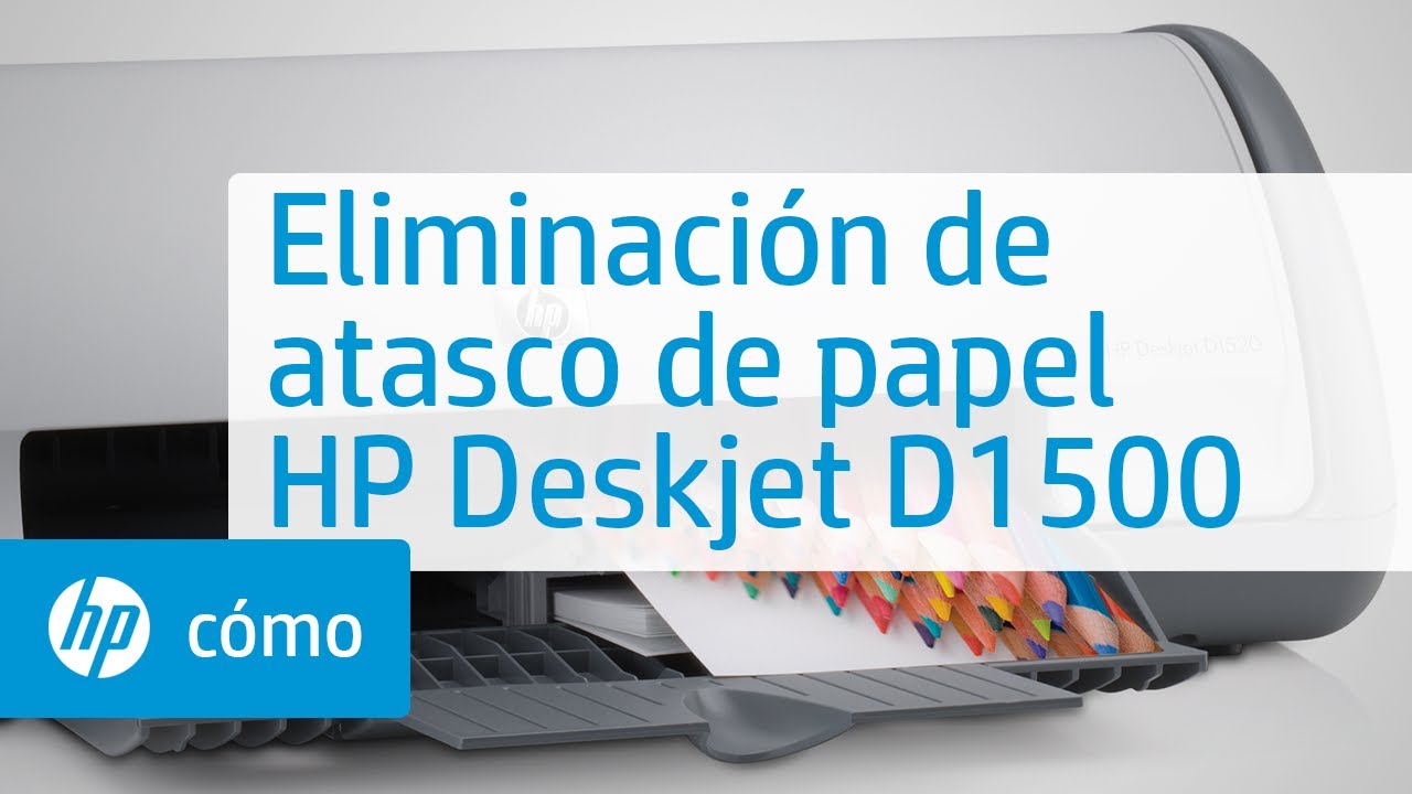 Eliminaci&oacute;n de atasco de papel - Impresora HP Deskjet D1500 | HP Support