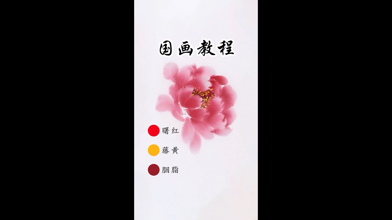 【国画】牡丹-画法详细教学