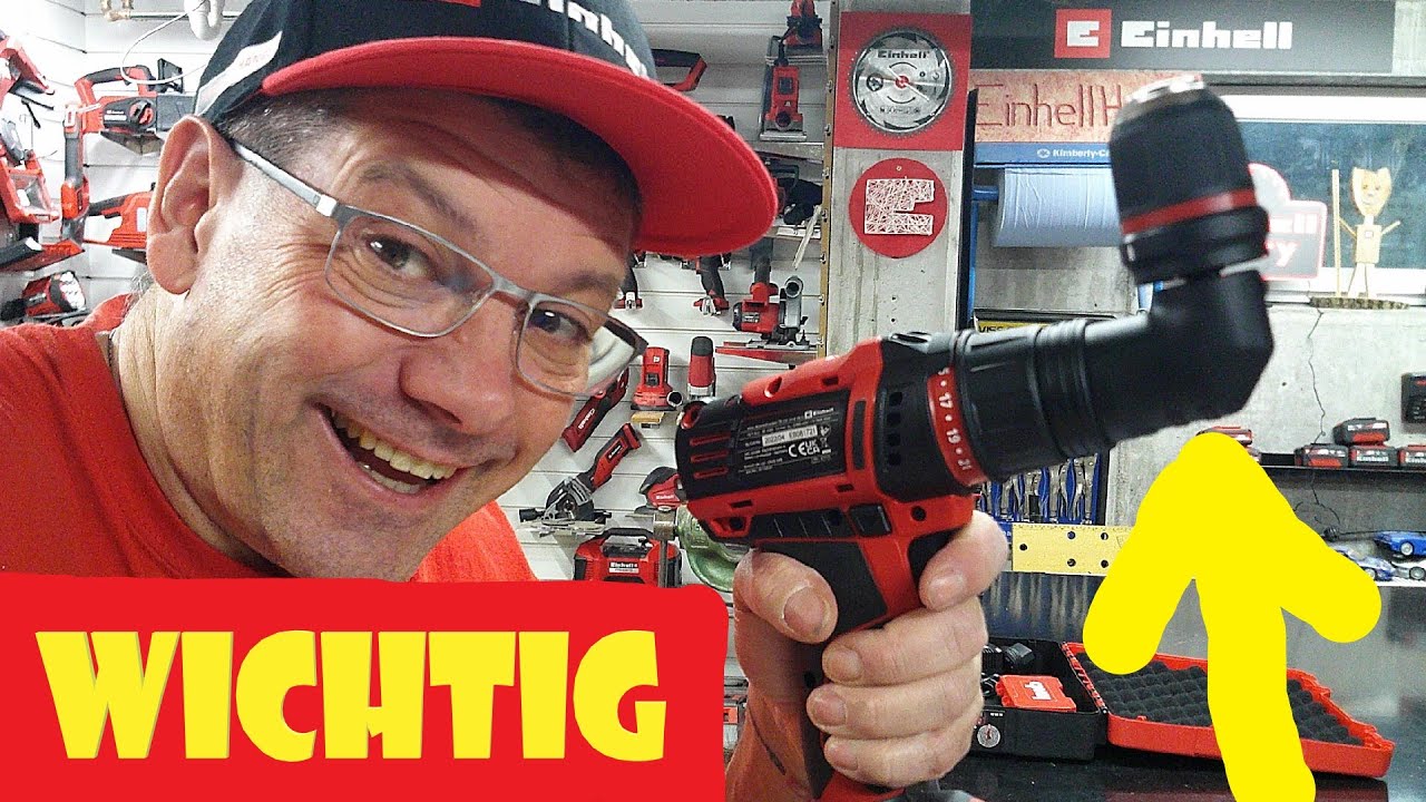 Einhell LUXUS Akkuschrauber TE-CD 18/45 3X-Li+22 weiter Infos zum Bohrfutter  @Einhell Harry