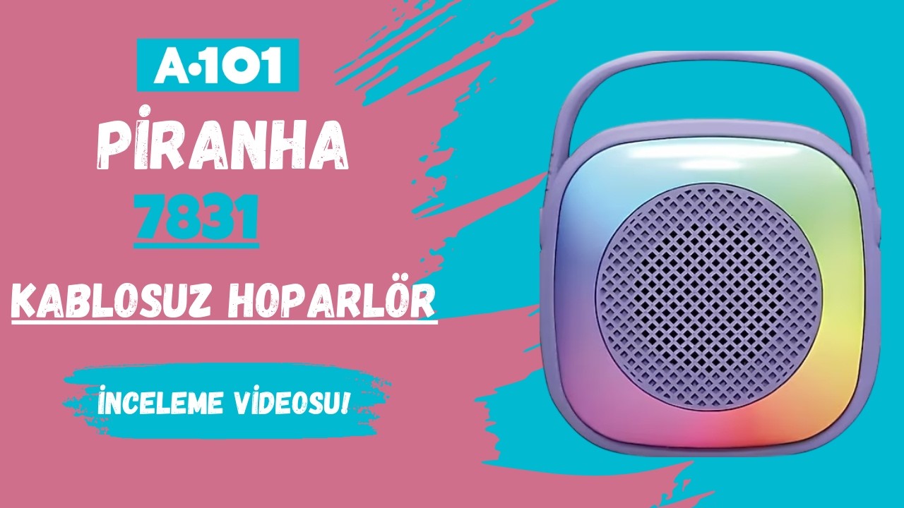 A-101'de 349 TL'lik Kablosuz Hoparlör | Piranha 7831 Bluetooth Hoparlör Kutu Açılımı Ve İnceleme