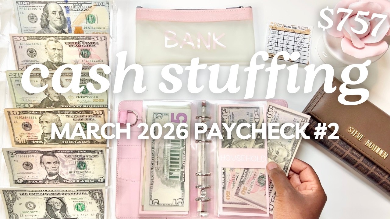 CASH ENVELOPE STUFFING | MARCH 2026 PAYCHECK #2 | Budget With Me | MONETS MONEY