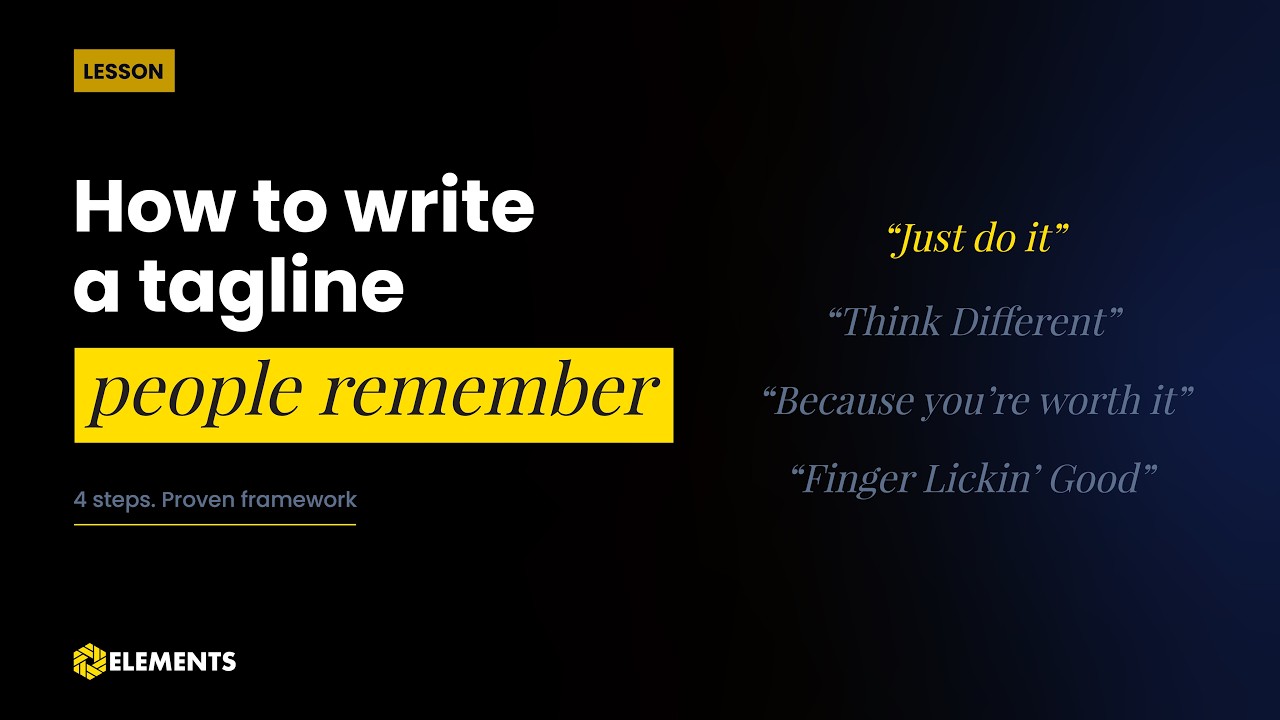 How to Create a Great Tagline for Your Brand - [4 Important Steps]